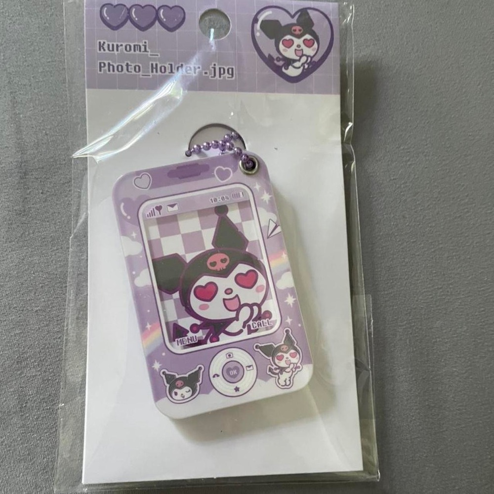 Ducky World Sanrio Kuromi Retro Keyring Photo Holder